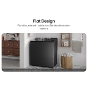 LG 8KG Twin Tub Washer, Top view of the washing machine control panel showing durable tempered glass lid and rotary selector knobs., P800R3AGNC, thumbnail 6