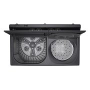 LG 8KG Twin Tub Washer, Modern laundry room scene with a twin tub washer highlighting flat design and compact footprint., P800R3AGNC, thumbnail 10