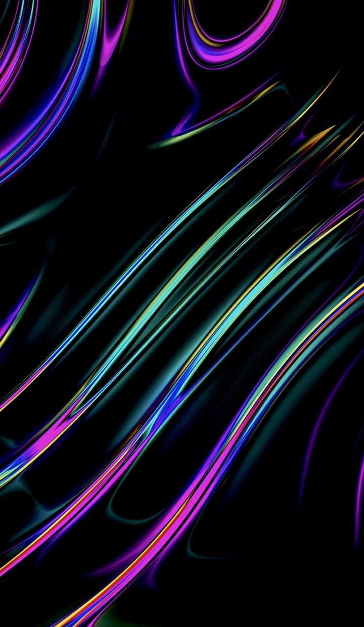 Colorful waves of oil move across the screen.