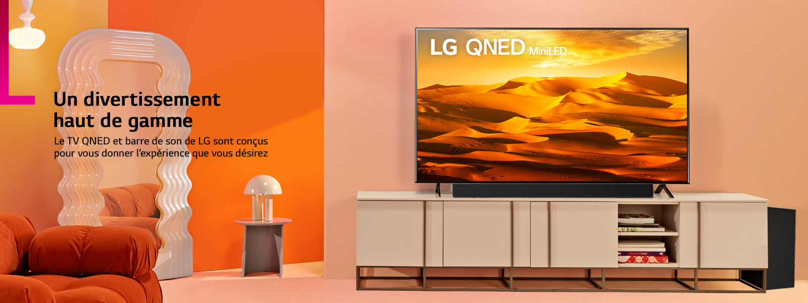Un téléviseur QNED de LG