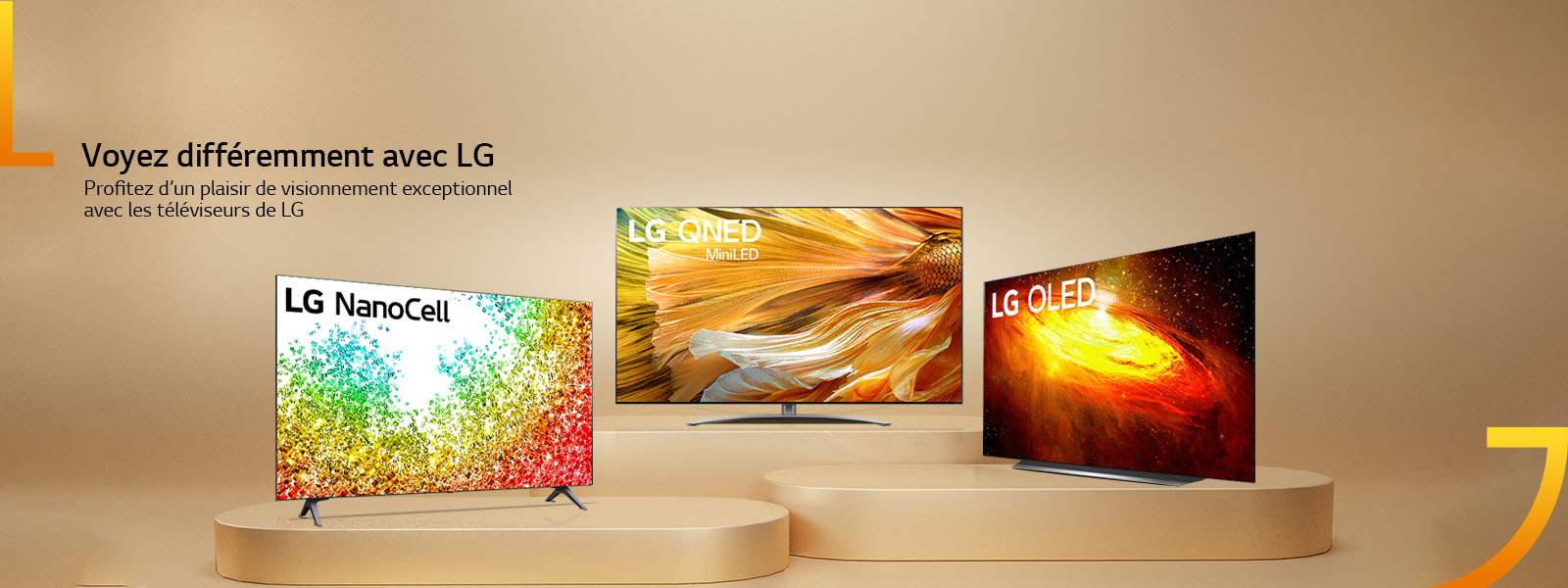 Des modèles différents de TV LG
