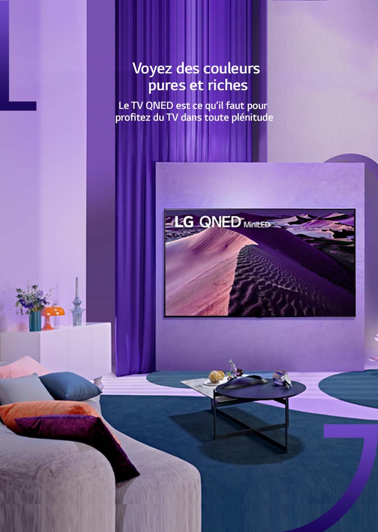 Le téléviseur QNED de LG