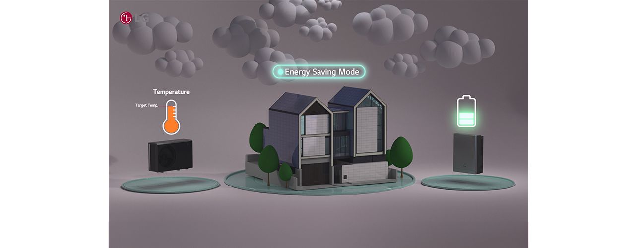 Gestion de la température et de la batterie par le système d’optimisation énergétique LG en mode économie d’énergie.