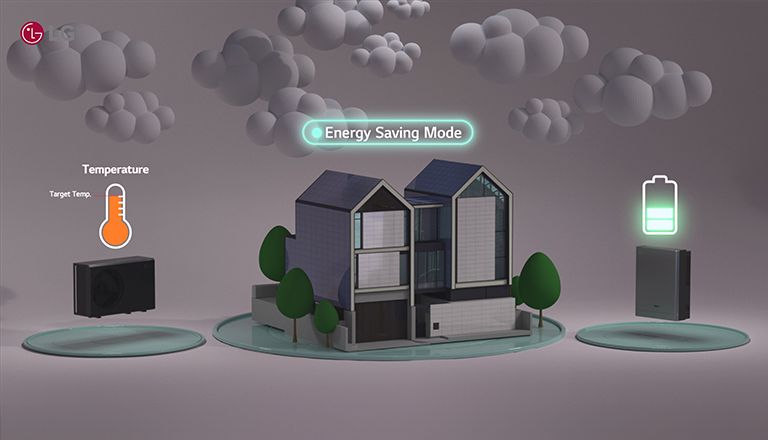 Gestion de la température et de la batterie par le système d’optimisation énergétique LG en mode économie d’énergie.
