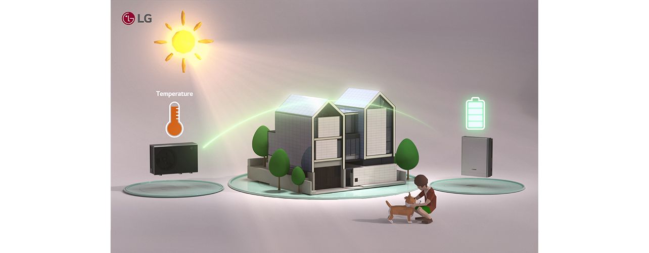 Gestion de la température et de la batterie par le système d’optimisation énergétique LG.