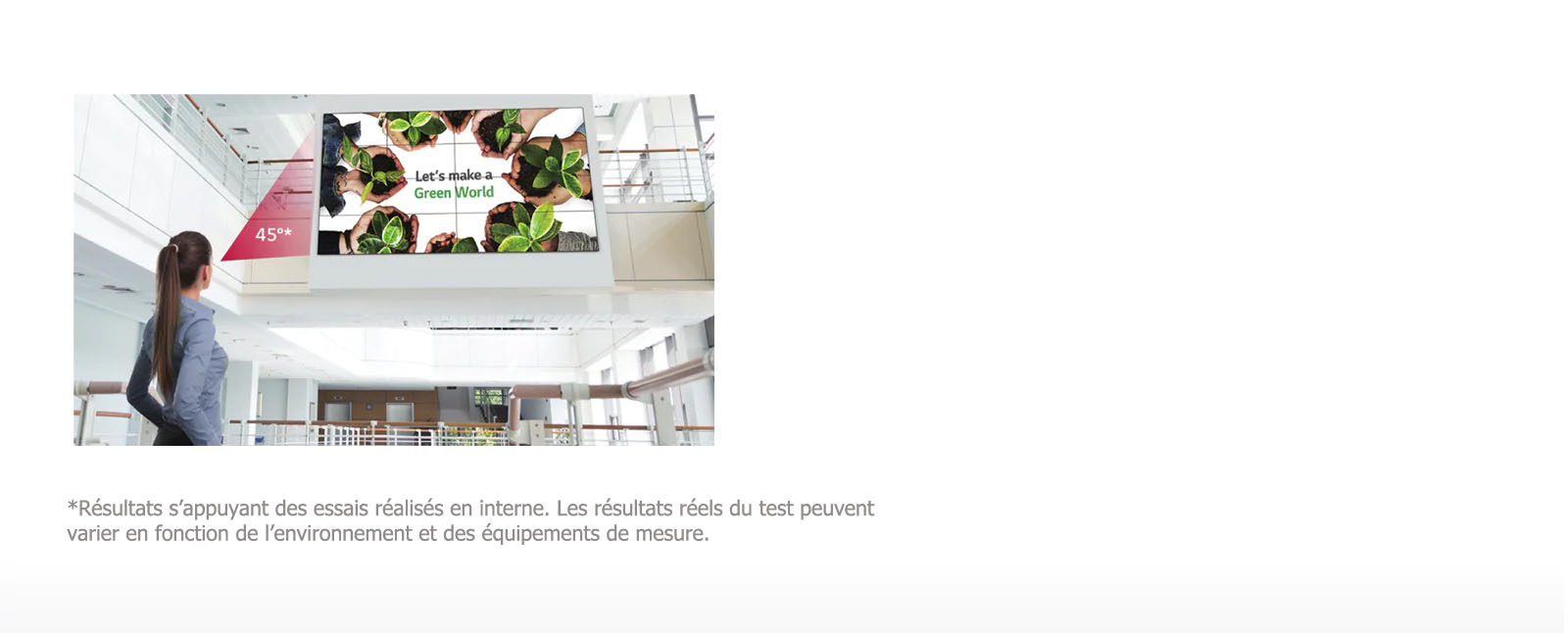 Angle de vision plus important1