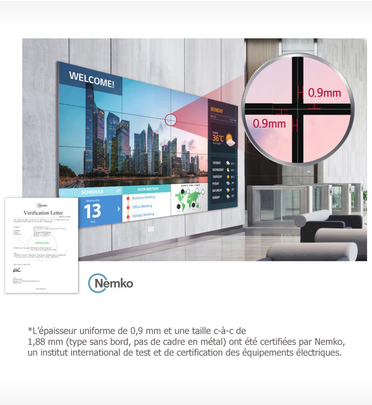 Grands écrans uniformes au cadre extrêmement fin2
