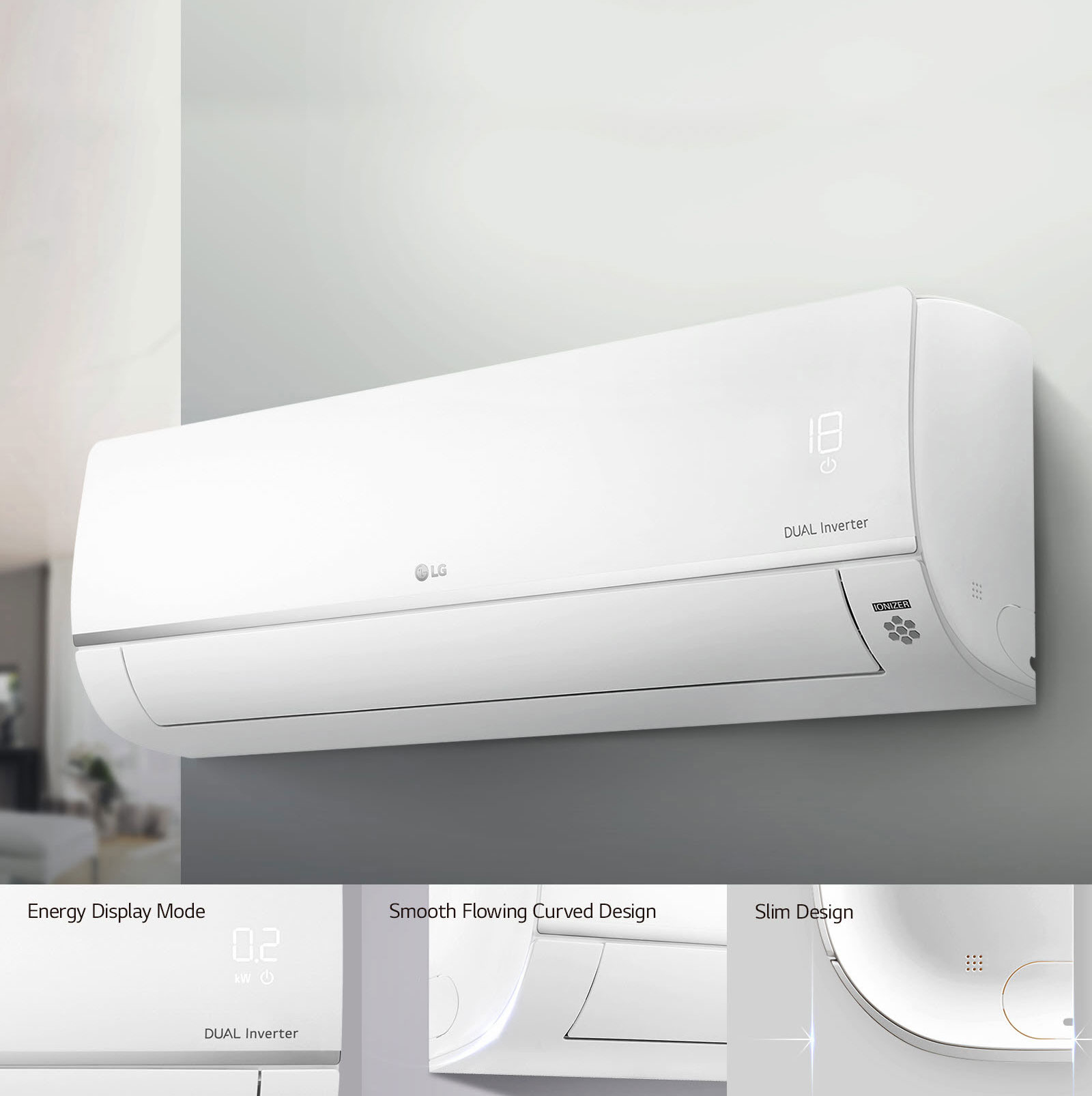 Simple and Slim Design with Hidden Display<br>1