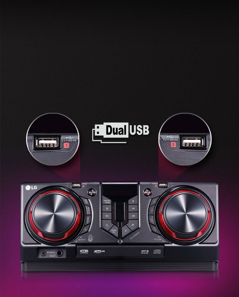 Dual port USB : jouez et enregistrez