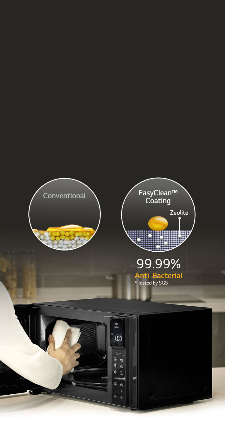 Revêtement EasyClean™ anti-bactérien à 99,99 %