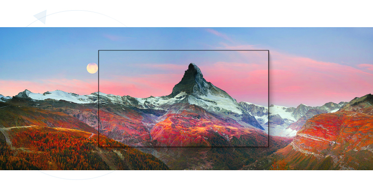 Une image illustrant un paysage avec une montagne magnifique (lire la vidéo)