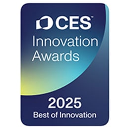 Badge Prix de l’innovation CES 2025 avec une citation Meilleure innovation. 