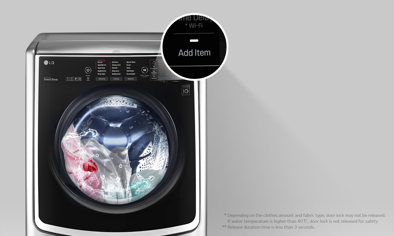 Lave-linge 15 KG | TurboWash™ | Wi-Fi | 6 Motion Direct Drive™ | A++ |  Smart Diagnosis™ | Moteur Direct Drive™ garanti 10 ans - LG F51K24WH | LG FR