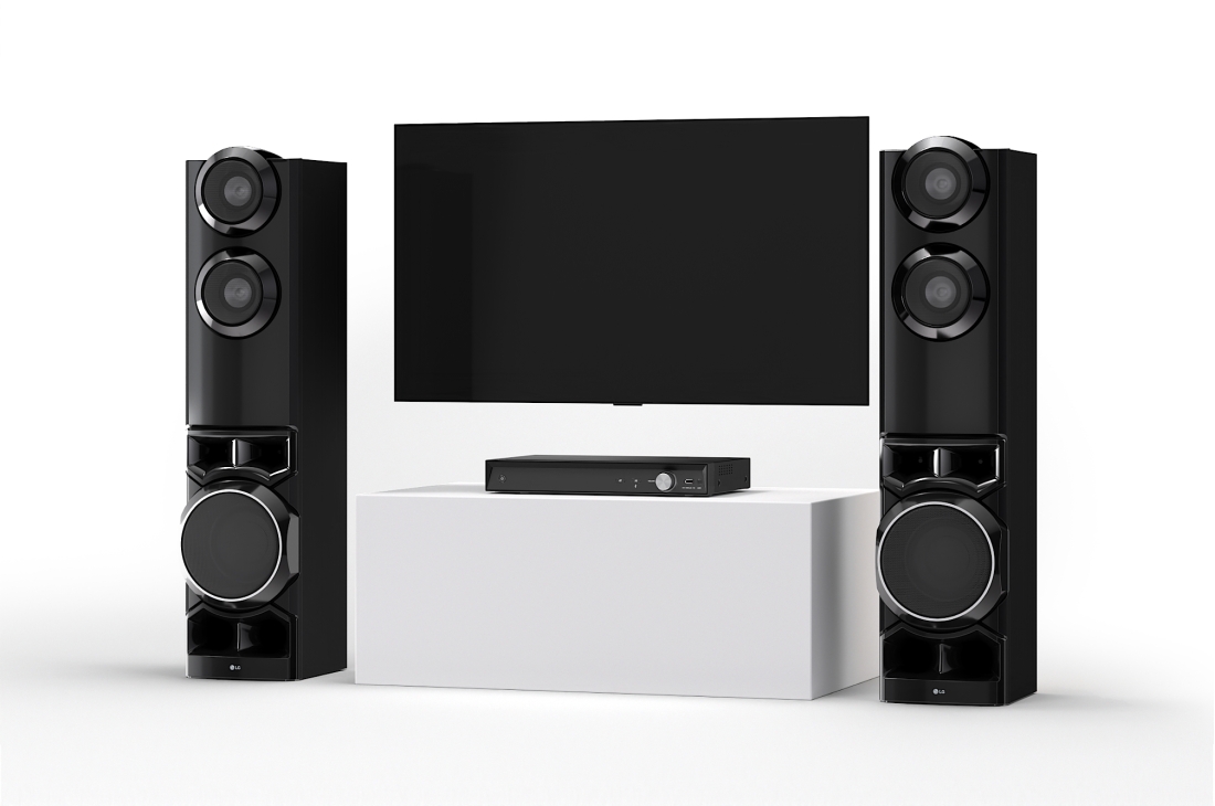LG MR9 | Système de haut-parleurs à double colonne avec un son de 1250&nbsp;W, Vue d’ensemble avant, MR9, thumbnail 6