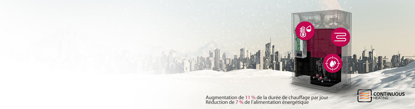 Image présentant le chauffage continu du Multi V 5.