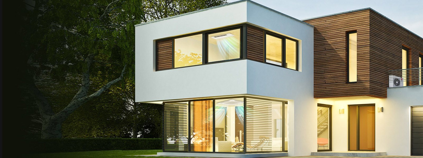 Image d’une résidence dans laquelle le Multi V 5 a été installé.