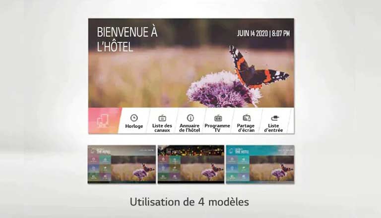 Menu rapide du LG 55US660H