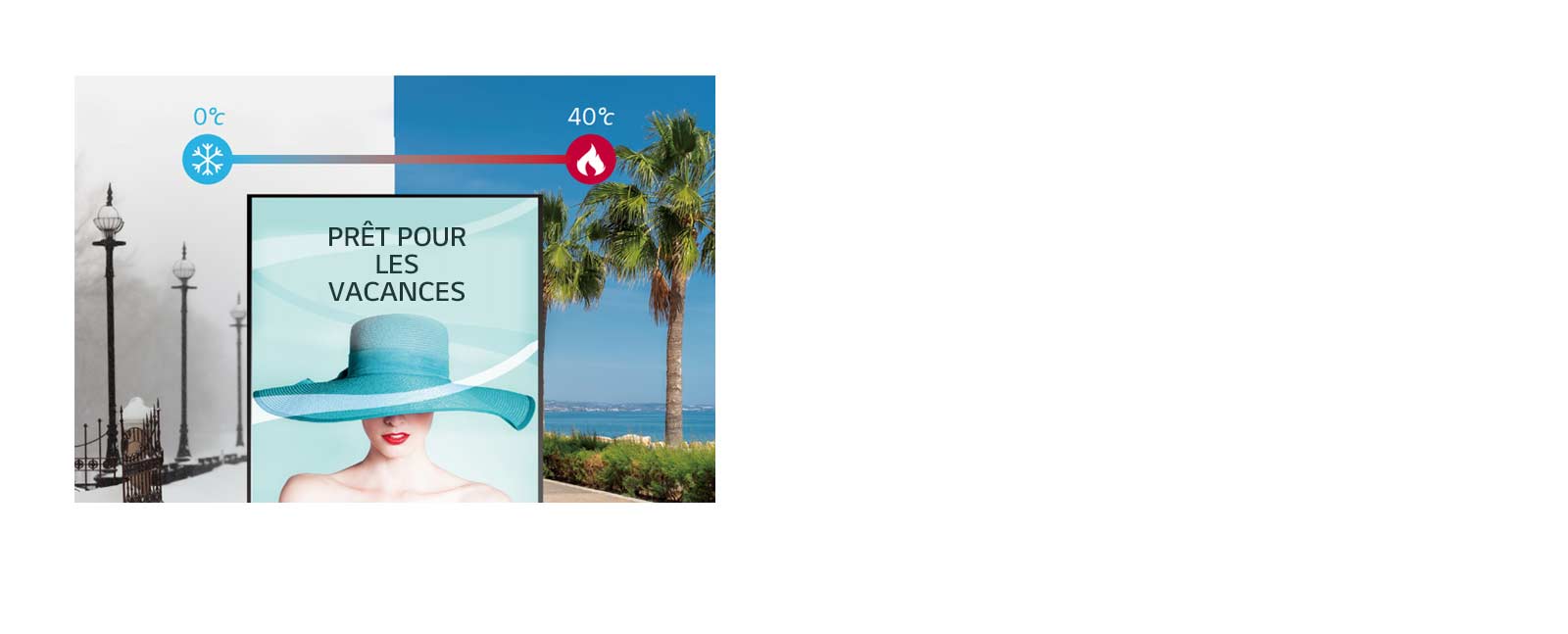 Grande plage de température de fonctionnement