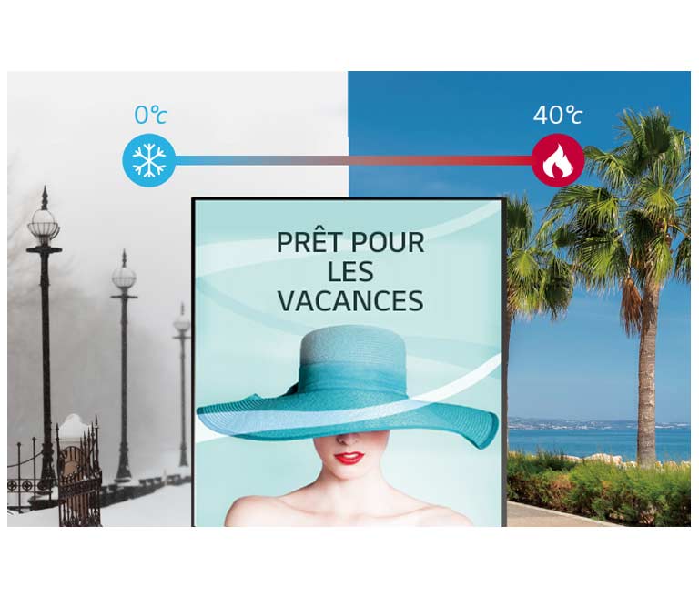 Grande plage de température de fonctionnement