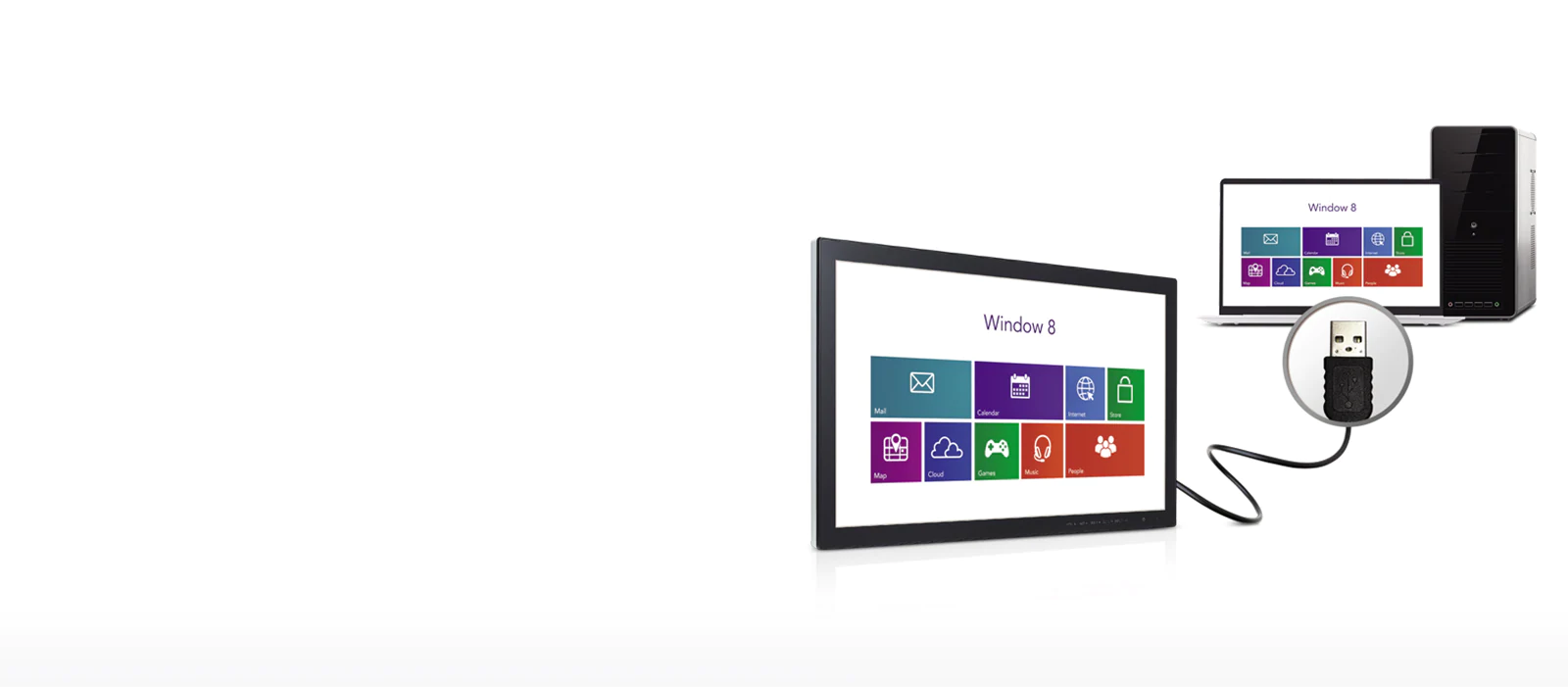 Compatibilité avec Touch Driver de Windows 8