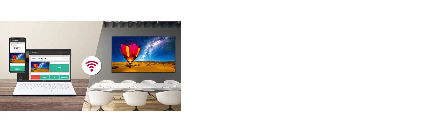 La Série UL3J fait l’objet d’un contrôle et d’une surveillance à distance via le Gestionnaire de contrôle installé sur des périphériques mobiles et/ou des ordinateurs portables.