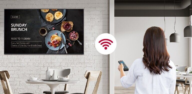 Diffusion de contenu par Wi-Fi.