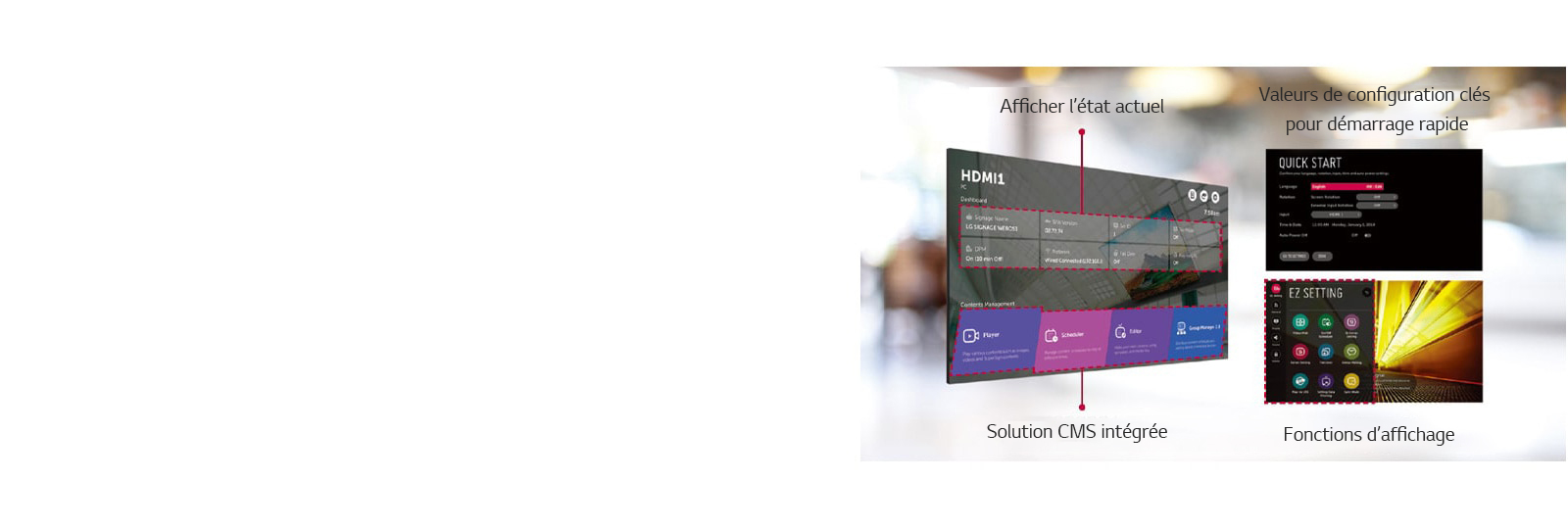 Structure de menu intuitive de LG 55VM5J-H