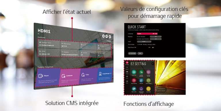 Structure de menu intuitive de LG 55VM5J-H