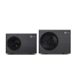 Des unités extérieures de la LG Therma&nbsp;V Monobloc sont présentées.