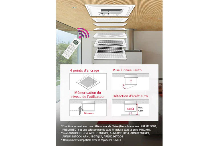 Grille à élévation automatique