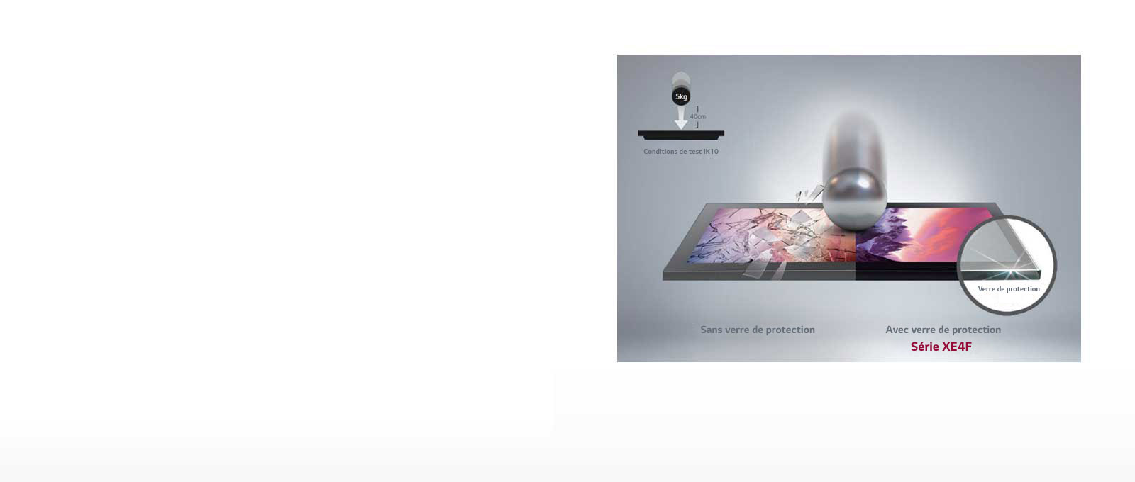 Verre de protection (certifié IK10)