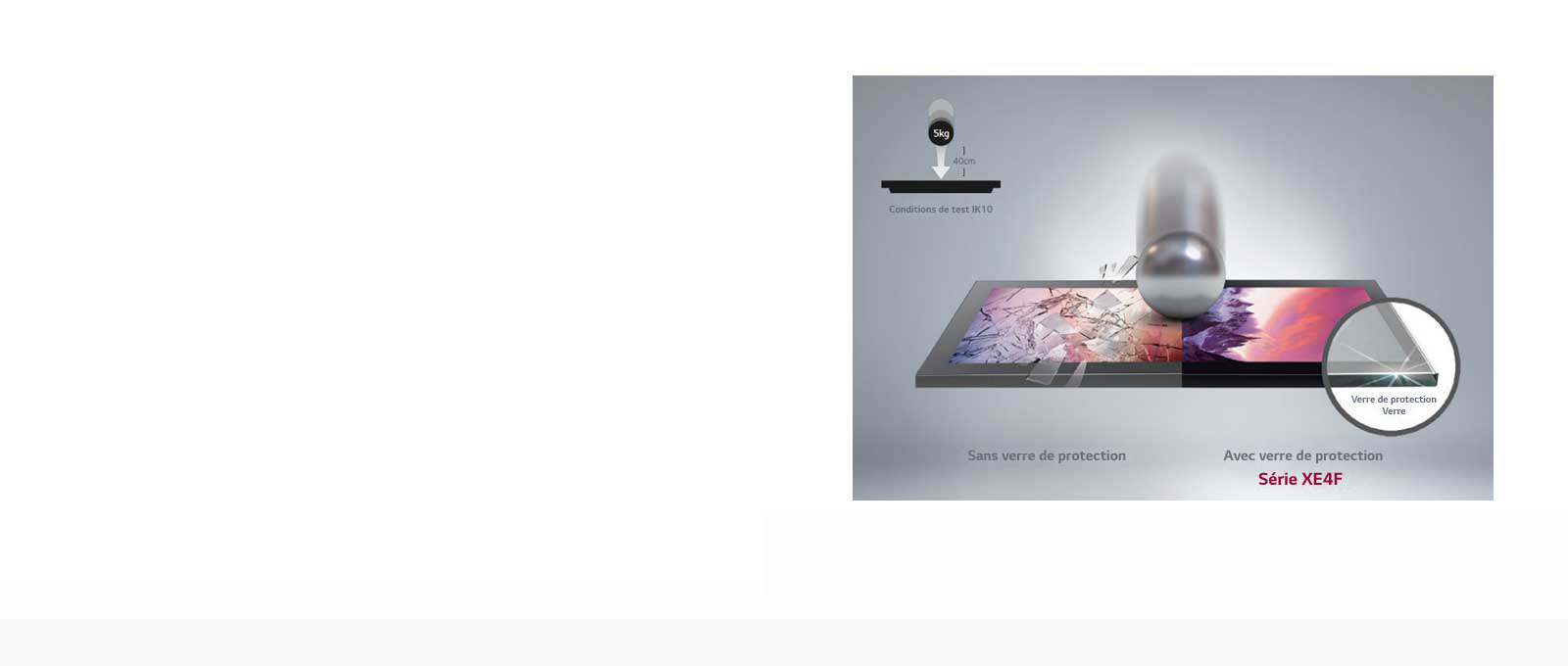 Verre de protection (certifié IK10)