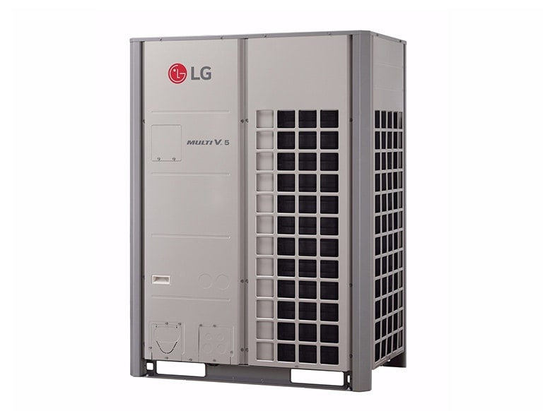 A tall rectangular shape LG Multi V 5 unit is displayed.