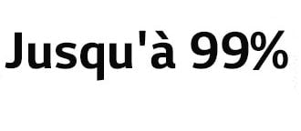 Images with '5-step filtration' and 'Up to 99%' and the logo of Intertek and TUV Rheinland.