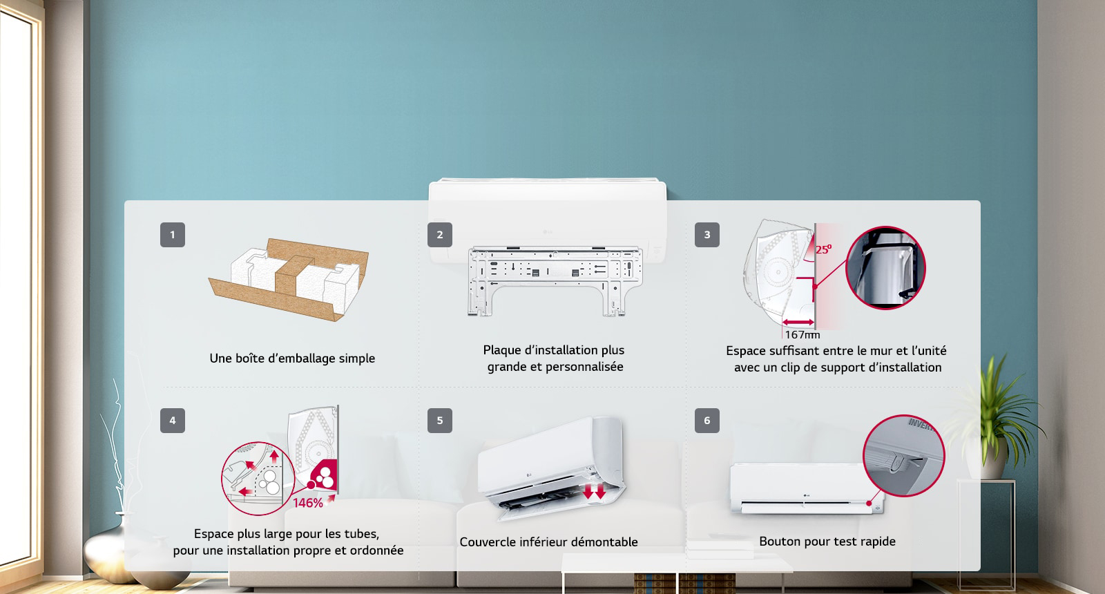 Installation rapide et simple