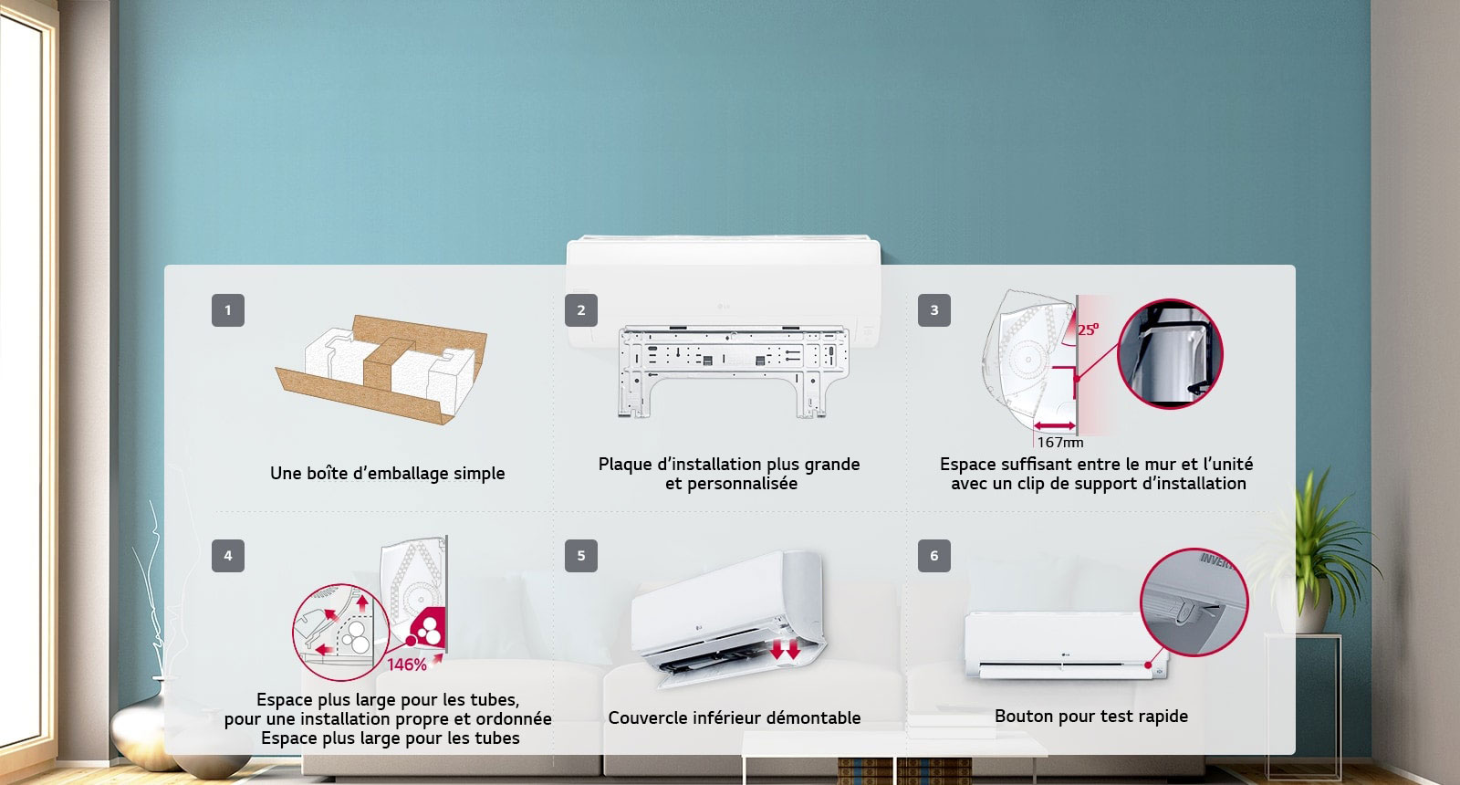 Installation rapide et simple