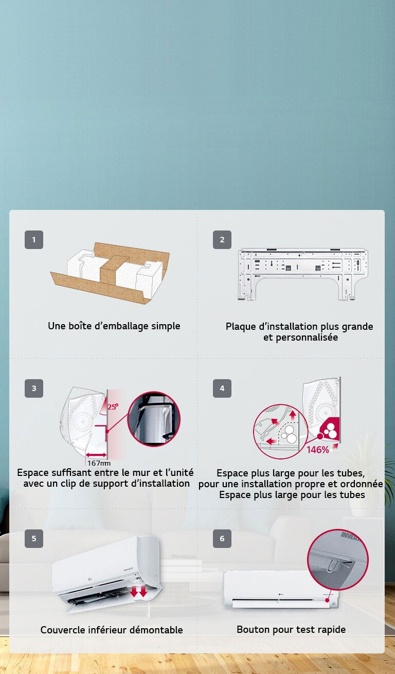 Installation rapide et simple