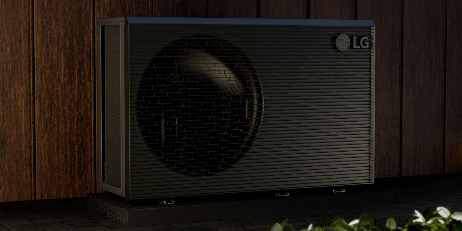 La structure interne de l’unité extérieure du R290 est affichée. Le compresseur est présenté en détail, montrant un fonctionnement silencieux.