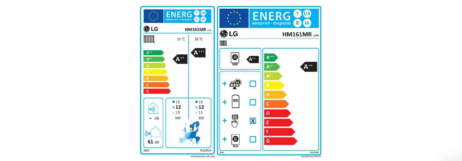 LG Therma V R32 Monobloc S Energy Labeling for EU Market