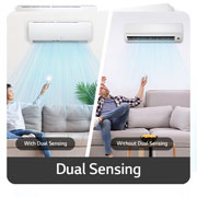 LG 2023 Split AC 2 tonnes avec compresseur rotatif, DualSensing, S4NC18TZAAA, thumbnail 10
