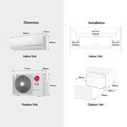 LG DUALCOOL 2.5HP AC, Dimension&Installation, S4-Q24K228E, thumbnail 13
