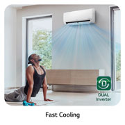 LG Residential Air Conditioners, FastCooling, S4-Q09AA28B, thumbnail 12