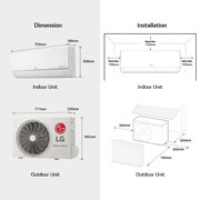 LG Residential Air Conditioners, Dimension&Installation, S4-Q09AA28B, thumbnail 13