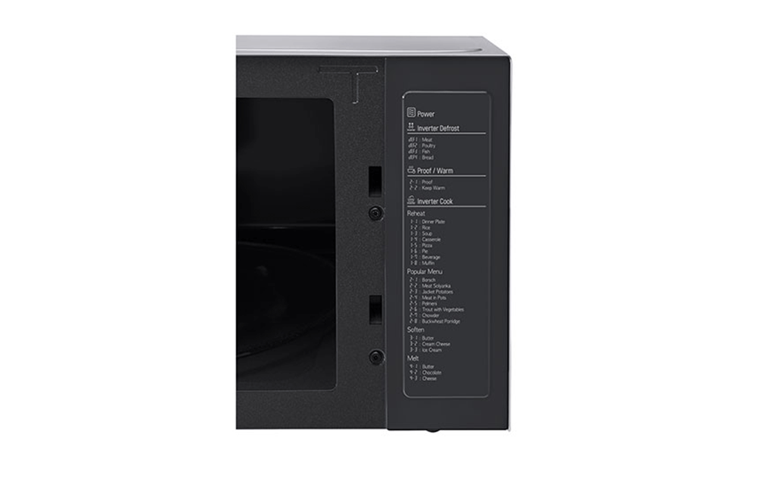 LG Four à micro-ondes de 42 litres, argent, technologie Smart Inverter avec 10 ans de garantie, grill, LEFT VIEW, MH8265CIS, thumbnail 5