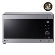 LG Four à micro-ondes de 42 litres, argent, technologie Smart Inverter avec 10 ans de garantie, grill, Front view, MH8265CIS, thumbnail 1