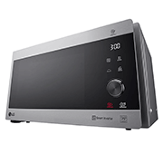 LG Four à micro-ondes de 42 litres, argent, technologie Smart Inverter avec 10 ans de garantie, grill, Front view, MH8265CIS, thumbnail 3