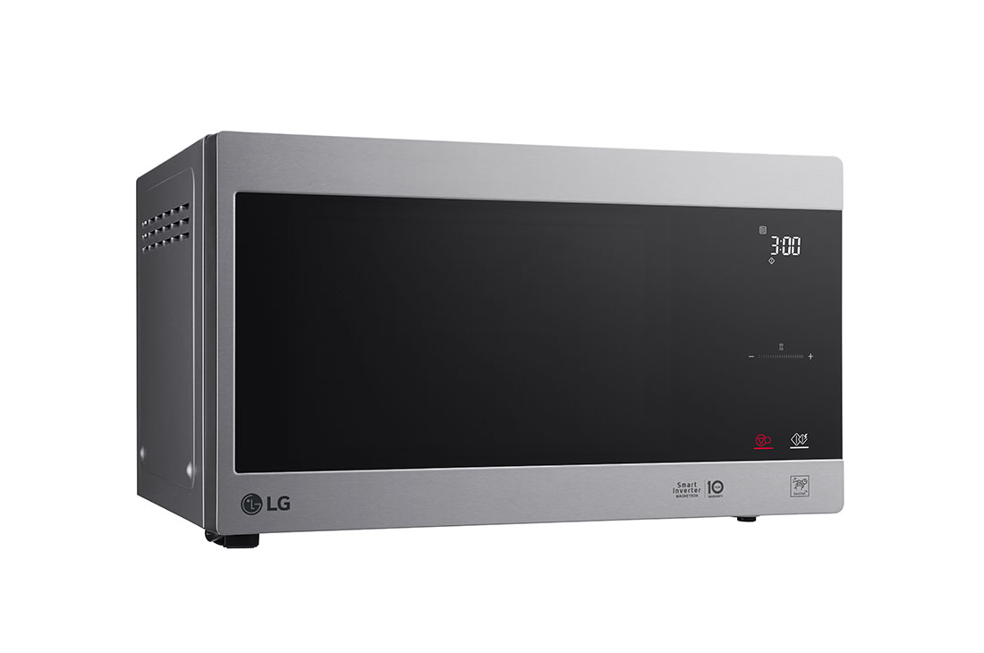 LG Four à micro-ondes de 42 litres, argent, technologie Smart Inverter avec 10 ans de garantie, grilloir, cuisson automatique intelligente, écran tactile en verre, MS4295CIS, MS4295CIS, thumbnail 3