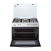 LG Cuisinière à gaz 5 Feux 90 CM| Sécurité totale | Système de chauffage combiné | Rôtissoire, FA415RMA, thumbnail 2