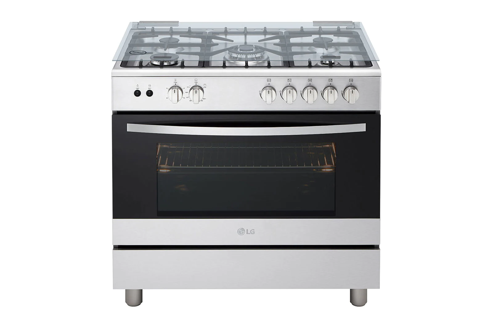 LG Cuisinière à gaz 5 Feux 90 CM| Sécurité totale | Système de