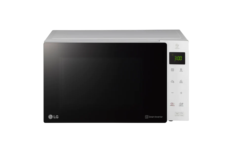 LG Four à micro-ondes NeoChef « Solo » de 25 litres, conception de miroir en verre, diagnostic intelligent, Smart Inverter, MS2535GISW